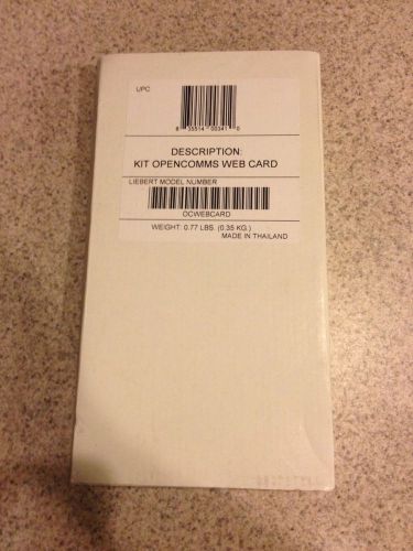 Liebert OCWEBCARD KIT OPENCOMMS WEB CARD UPC 835514003410 416701G1 NEW