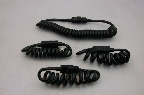 UPS Colied Power Supply Extension Cords - 24&#034;, 48&#034;, Lot of 4