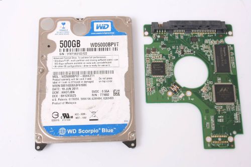 Wd wd5000bpvt-00hxzt1 500gb 2,5 sata hard drive / pcb (circuit board) only for d for sale