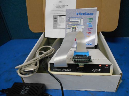 Signum systems usp-51 in-circuit emulator pod32/52 power supply &amp; parallel cord for sale