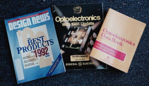 TEXAS INSTRUMENTS &amp; GENERAL ELECTRIC OPTOELECTRONICS DATABOOKS + BONUS