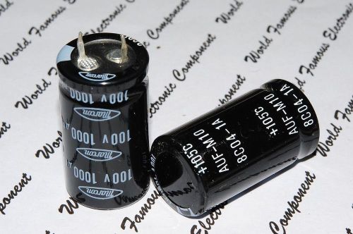 1pcs- MARCON 1000uF (1000µF) 100V Snap-In Electrolytic Capacitor AUF-M10 8C04-1A