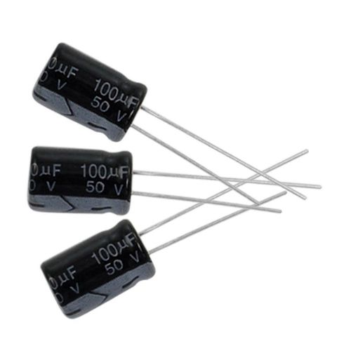 New 10 x 100uf 50v 105c radial electrolytic capacitor 8x12 for sale