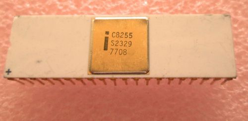 Rare Intel C8255 Integrated Circuit 1976 Date Code White Gold Ceramic S2329