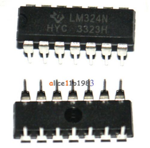 10Pcs LM324N LM324 324 Low Power Quad Op-Amp IC TOP