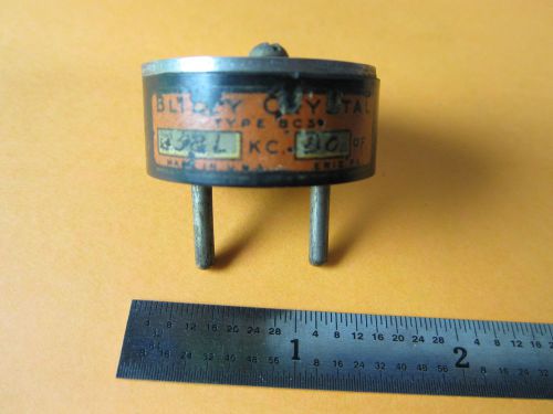 Vintage wwii quartz radio crystal bliley bc3 ?? kc frequency control bin#d3-27 for sale