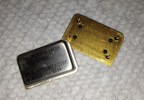Crystal oscillators 100mhz gold platted, top quality 2 pcs per bid, usa for sale