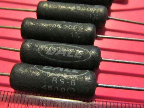 Wirewound Resistors,Dale/Vishay,RS-5 .45 OHM 1% 5w,Through Hole,6838N,20 Pcs