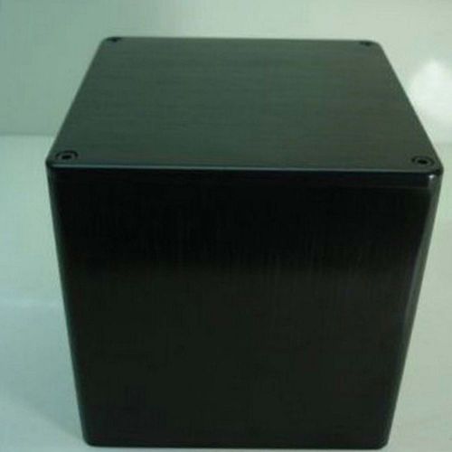 1PCS Black Aluminum 110*110*116mm Vintage Transformer Cover Enclosure Audio DIY