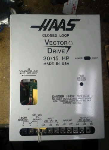 Haas vector drive 20/15 hp. For parts or repair 69-1000