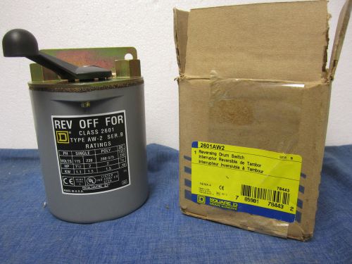 Square d reversing drum switch - 2601aw2 - nib!!! for sale