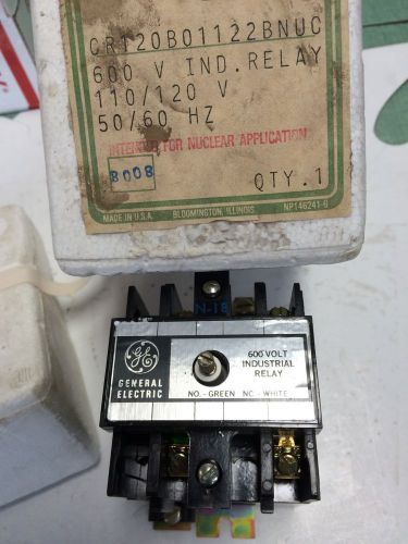 New general electric cr120b01122bnuc relay module starter 120v ge industrial gl for sale
