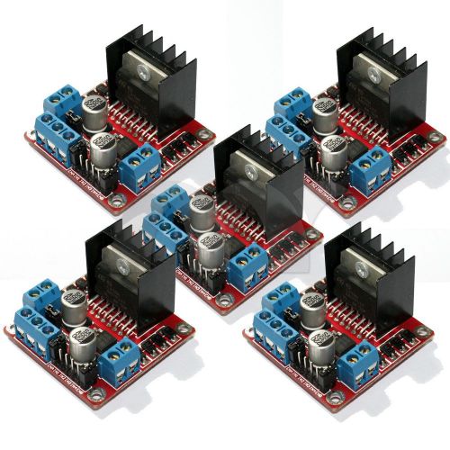 5 pcs dual h bridge dc stepper motor drive controller board module arduino l298n for sale