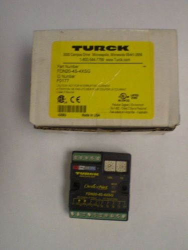TURCK FDN20-4S-4XSG DeviceNet I/O STATION