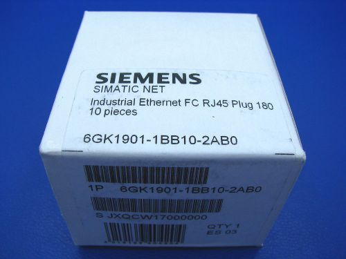 Siemens ethernet plug straight - box of 10 6gk1901-1bb10-2ab0 new for sale