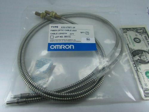 New Omron Through-Beam 3&#039; Fiber Optic Sensing Head Armored Cables, E32-UTBT1-3F