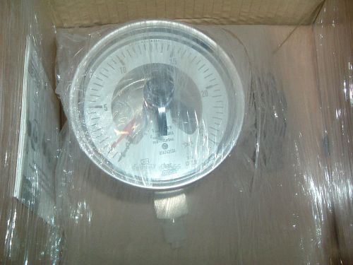 WIKA 232 50 100 PRESSURE GAUGE 25 BAR G1/4B WITH ALARM/SETPOINT  NEW PACKAGED
