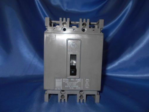 Westinghouse hfb3015 circuit breaker 15 amp, 3 pole, 600 vac, new surplus for sale