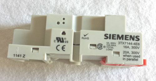 Siemens 3TX7144-4E6 Relay Sockets