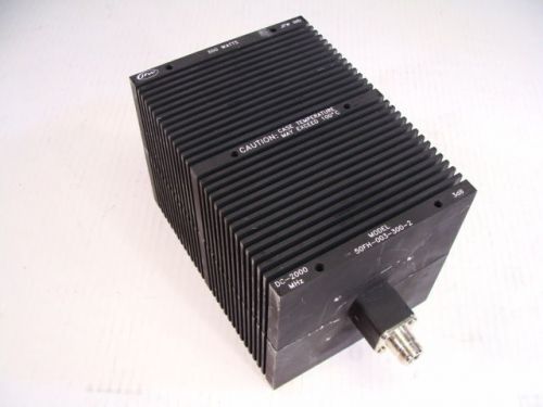 Jfw high power fixed attenuator model 50fh-003-300-2 300w 3db dc to 2ghz type n! for sale