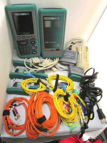 Fluke networks omniscanner2 &amp; remore cat6 cable tester &amp; accessories for sale