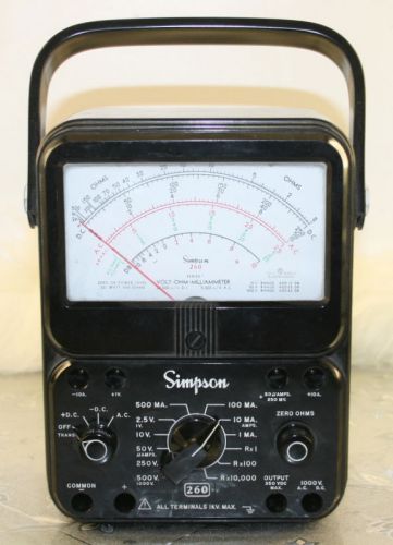 Simpson 260 Series 7 Volt-Ohm- Milliammeter Vintage