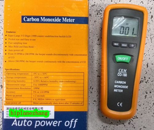 Pocket Carbon Monoxide CO Gas Meter Tester Detector 0-1000PPM Beeper Alarm CO180