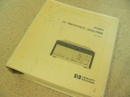 HP 4192A LF Impedance Analyzer Operation &amp; Service Manual - Schematics