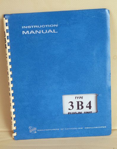 Tektronics Manual 3B4 Plug-in Unit