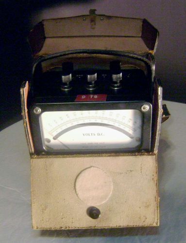 Weston DC Voltmeter, with original leather case, Model 931