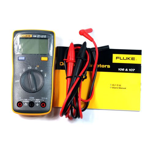 FLUKE 106 F106 Palm-sized Digital Meter Multimeter Smaller Than F15B Data Hold