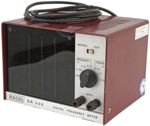Racal SA 520 300kHz 4-Digit Ge-PNP Discrete Transistor Digital Frequency Meter