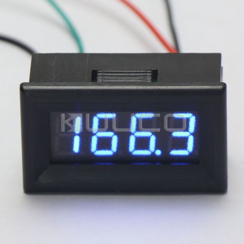 0.36&#034; 0-300A DC Ammeter Mini Panel Current Meter Blue LED Digital  Amperemeter