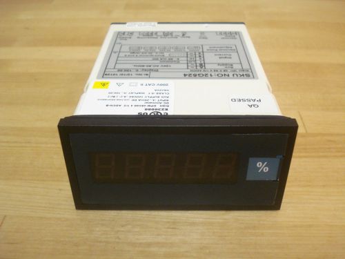 Digital panel meter, 120v, red led display, 0 to 100%, 48x96 | (9c) for sale