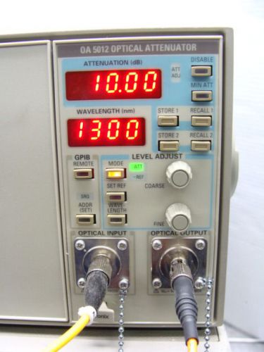 Tektronix OA 5012 Optical Attenuator Plug-In W/ TM503 600-1700nm, 0-62dB TESTED!