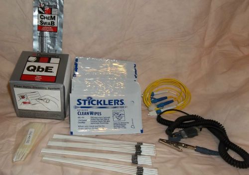 Fiber optic cleaning supplies - qbe wipes, sticklers, more for sale