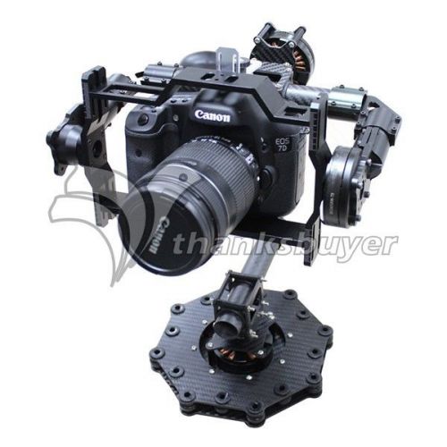 New Brushless 3-axis Camera Mount FPV Stabilized Gimbal with Controller &amp; Motor