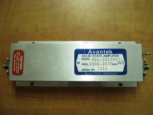 Avantek Solid State Amplifier 1-2 Ghz  18dBm 14dB  SMA