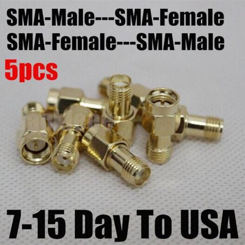 5pcs two way radio rf sma connector antenna adapter sma male to sma female smajk for sale
