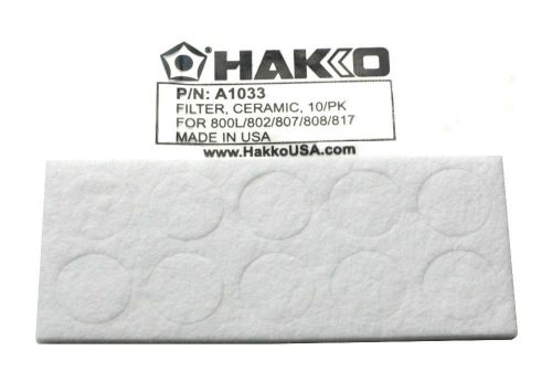A1033 hakko a1033-hakko filter ceramic 10 pack 472d-01 472d-02 807 817 [pz3] for sale