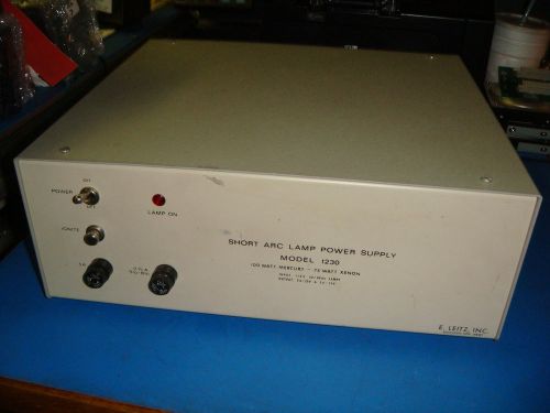 E. Leitz Model 1230 Short ARC Lamp Power Supply *Qt60