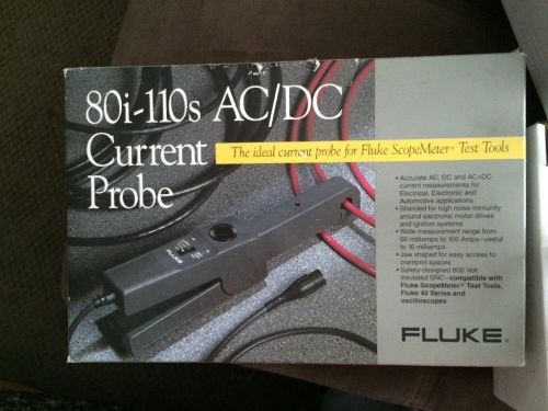 Fluke current probe 80i-110s ac/dc for sale