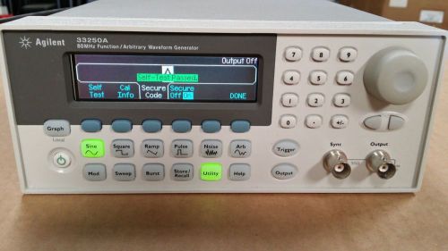 Agilent 33250a arbitrary / waveform generator, 80mhz pass self-test for sale