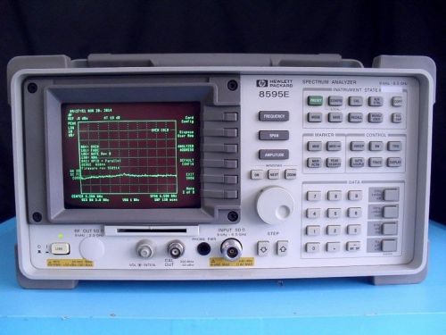 HP 8595E w/opt. 004,101,105,130, 041- Spectrum Analyzer