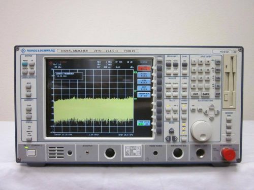 Rohde &amp; schwarz fsiq26 spectrum / signal analyzer 20 hz - 26.5 ghz - calibrated! for sale