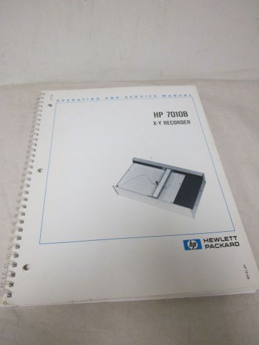 HEWLETT PACKARD HP 7010B X-Y RECORDER OPERATING AND SERVICE MANUAL(A85)