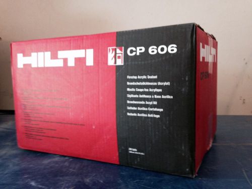 case of hilti cp606 red firecaulk 20 ounces tubes