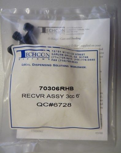 Techcon dispensing receiver assembly 70306rhb 3cc 6&#039; for sale