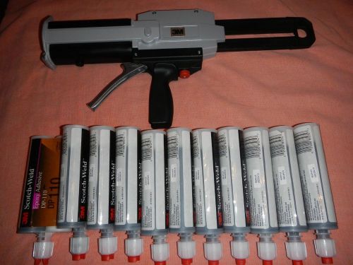 3m 200ml manual adhesive dispenser 87977 with 11 dp110 epoxy cartridges for sale