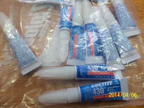 LOT OF  10 LOCTITE 430 INSTANT ADHESIVE   .1  OZ (each)